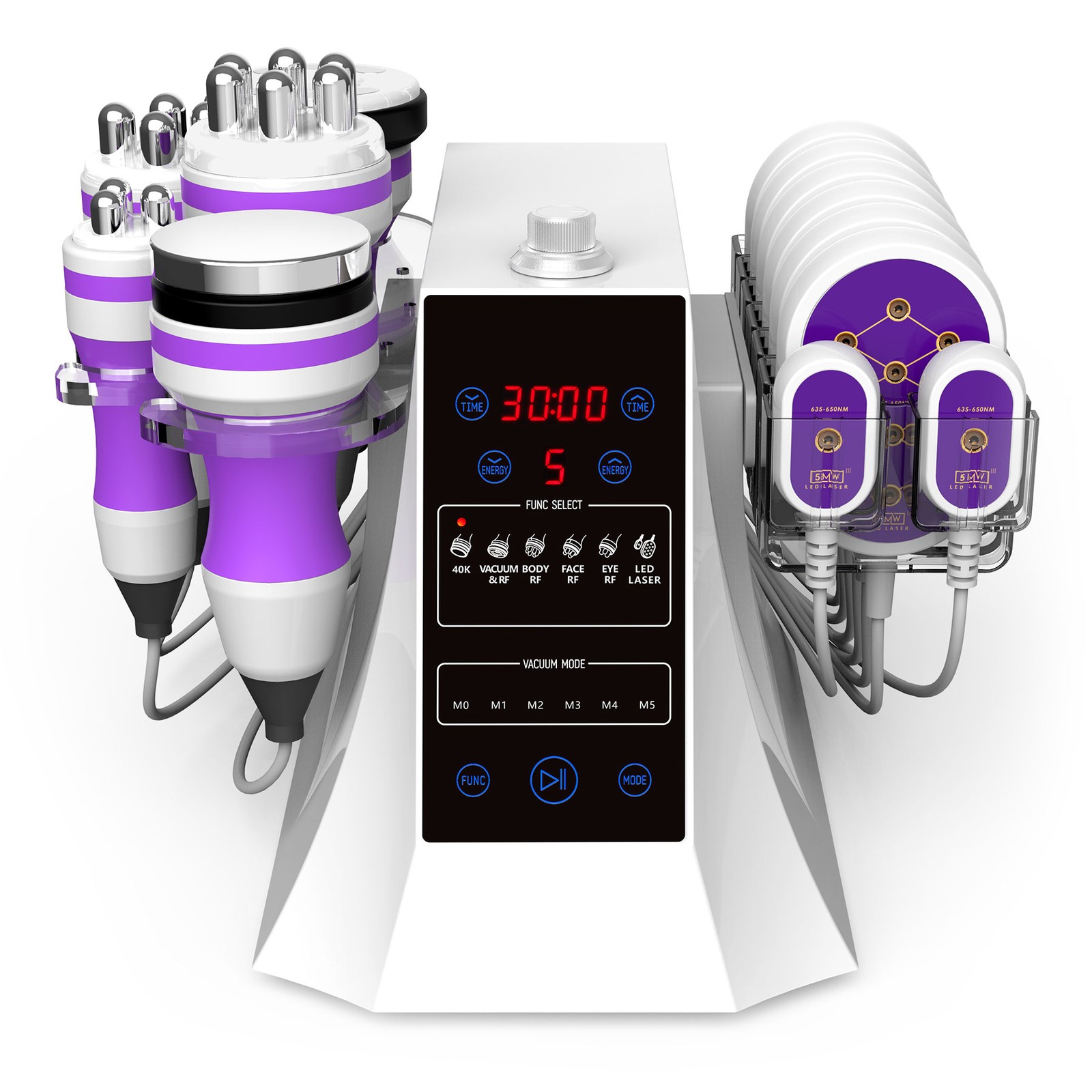 Elite 6 Function Handles Machine for Skin Refinin Improve Waistline Silhouette