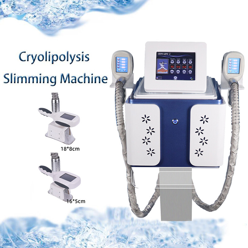 2 Handles Freezing Cold Sculpt Body Massager Double Chin Removal Beauty Machine