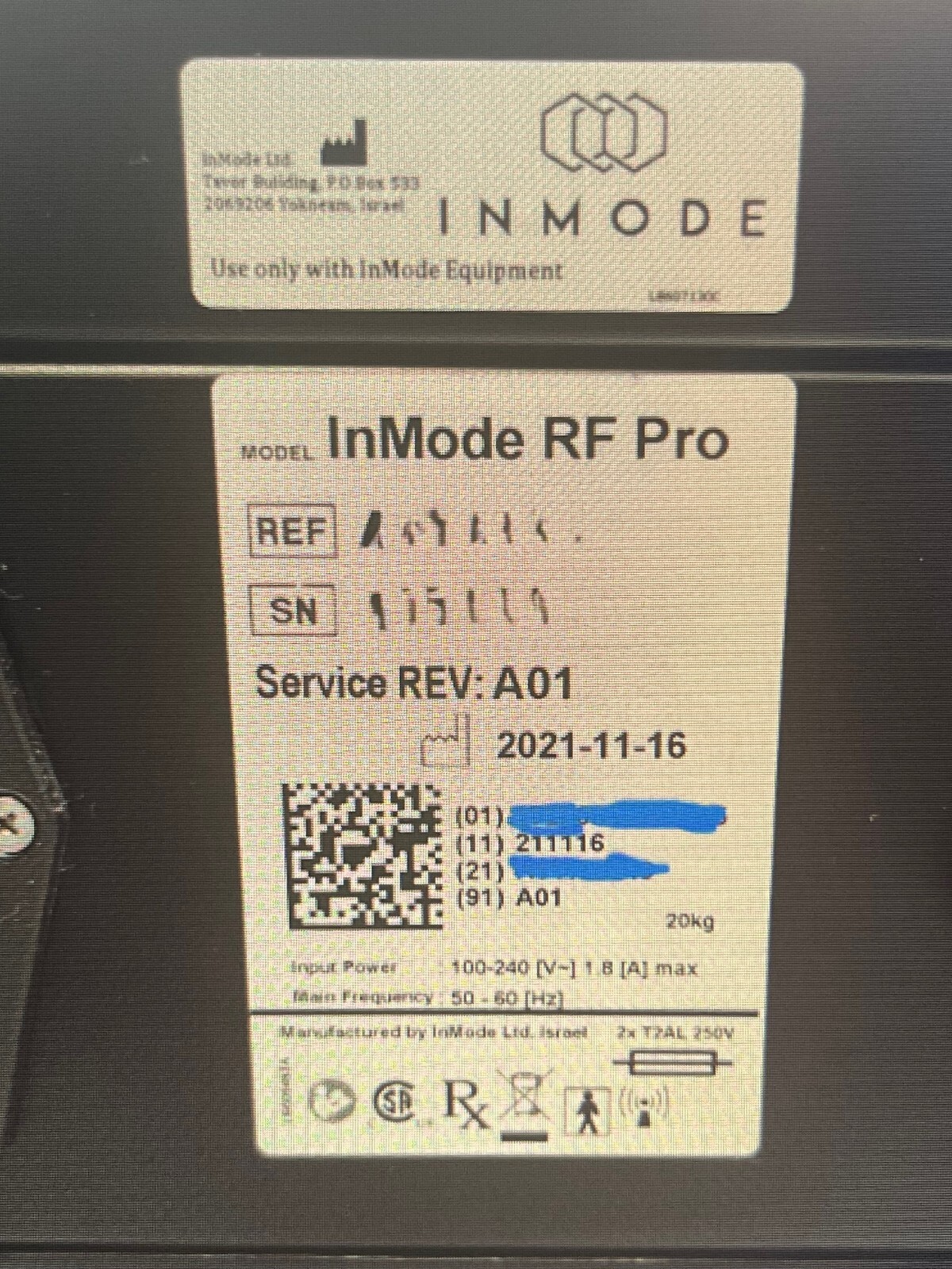 Inmode Morpheus8 RF Pro with Morpheus8 Face and Body Handpieces