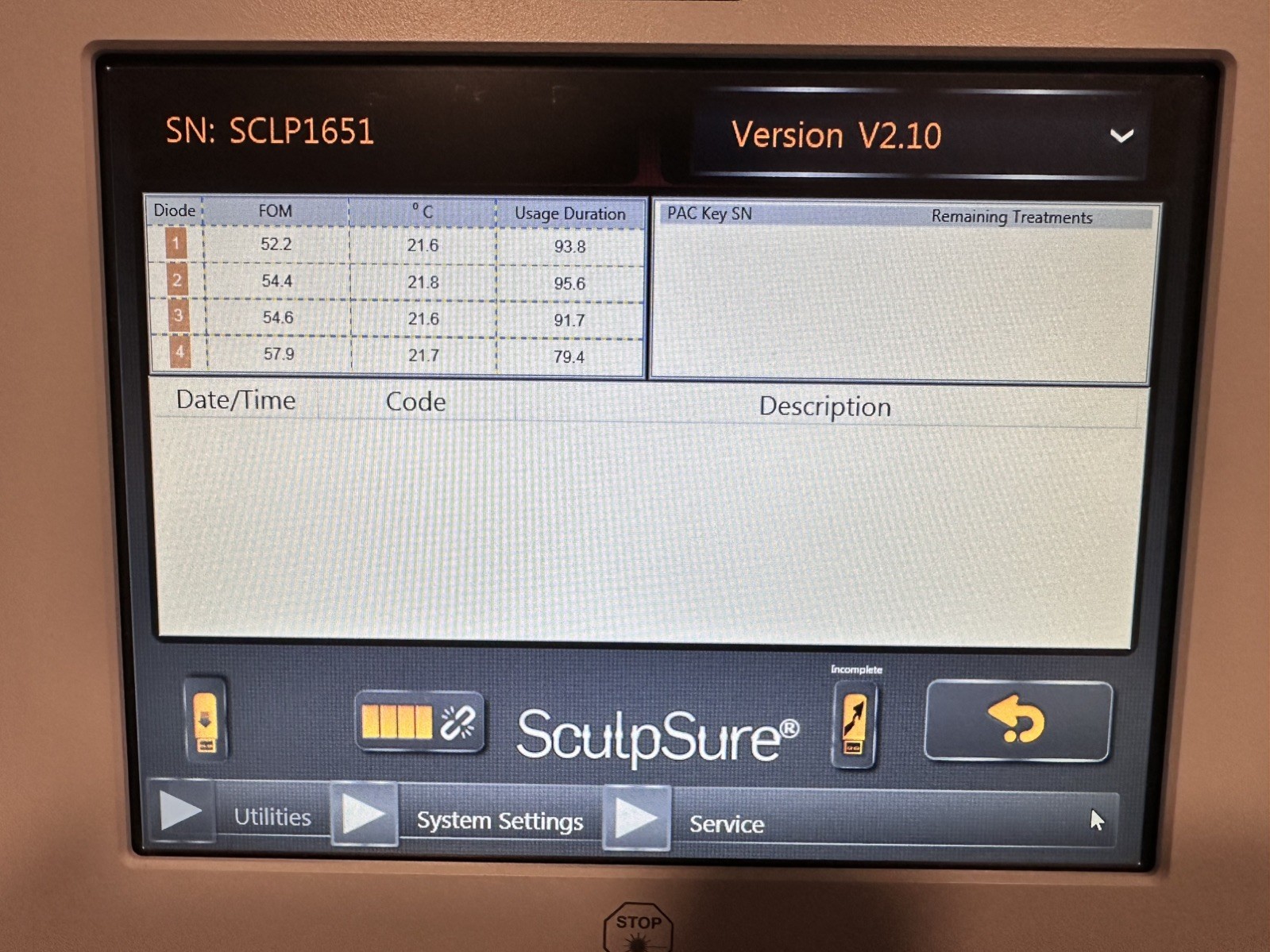 Cynosure Sculpsure Advanced Laser System contouring excellent condition Tested