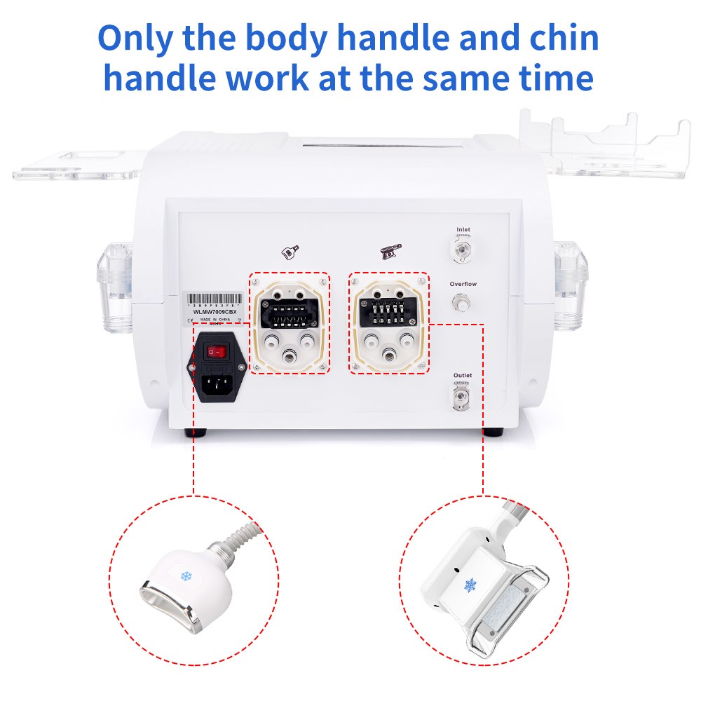 3 Handles Freezing Cool Therapy Double Chin Removal Body Massager Machine US