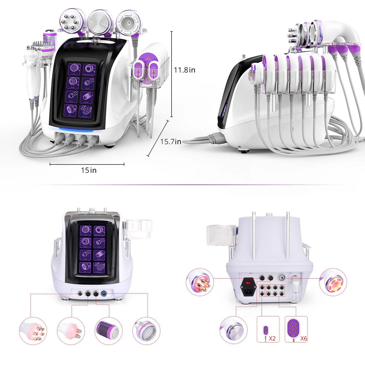 9 in 1 Multifunction Beauty Machine for Body Massage Facial Skin Care Salon Use
