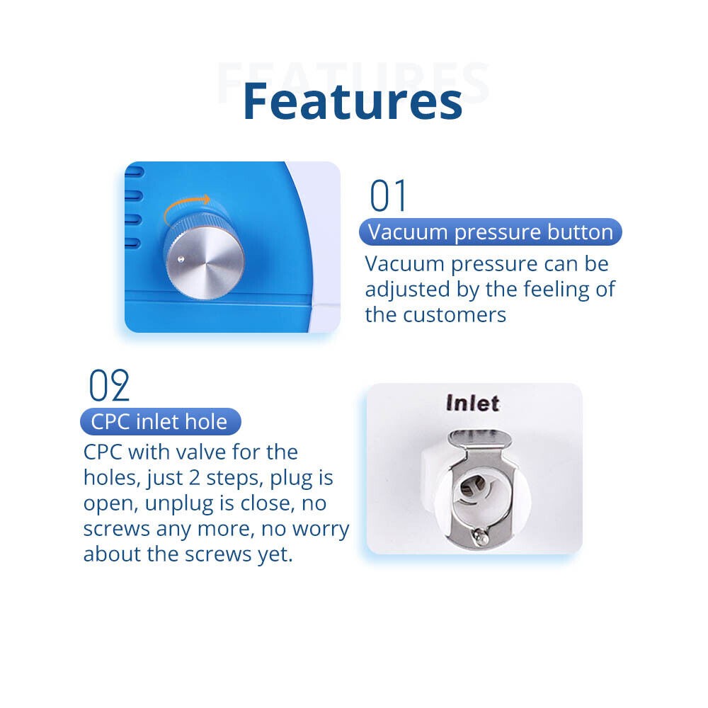 2 Handles Chin Cooling Body Freezing Cold Body Massager Beauty Machine Free Ship
