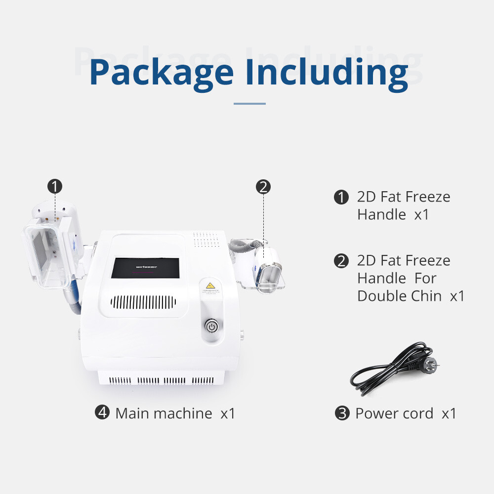 2 Cold Handles Freezing Machine Cooling Body Beauty Machine Double Chin Removal