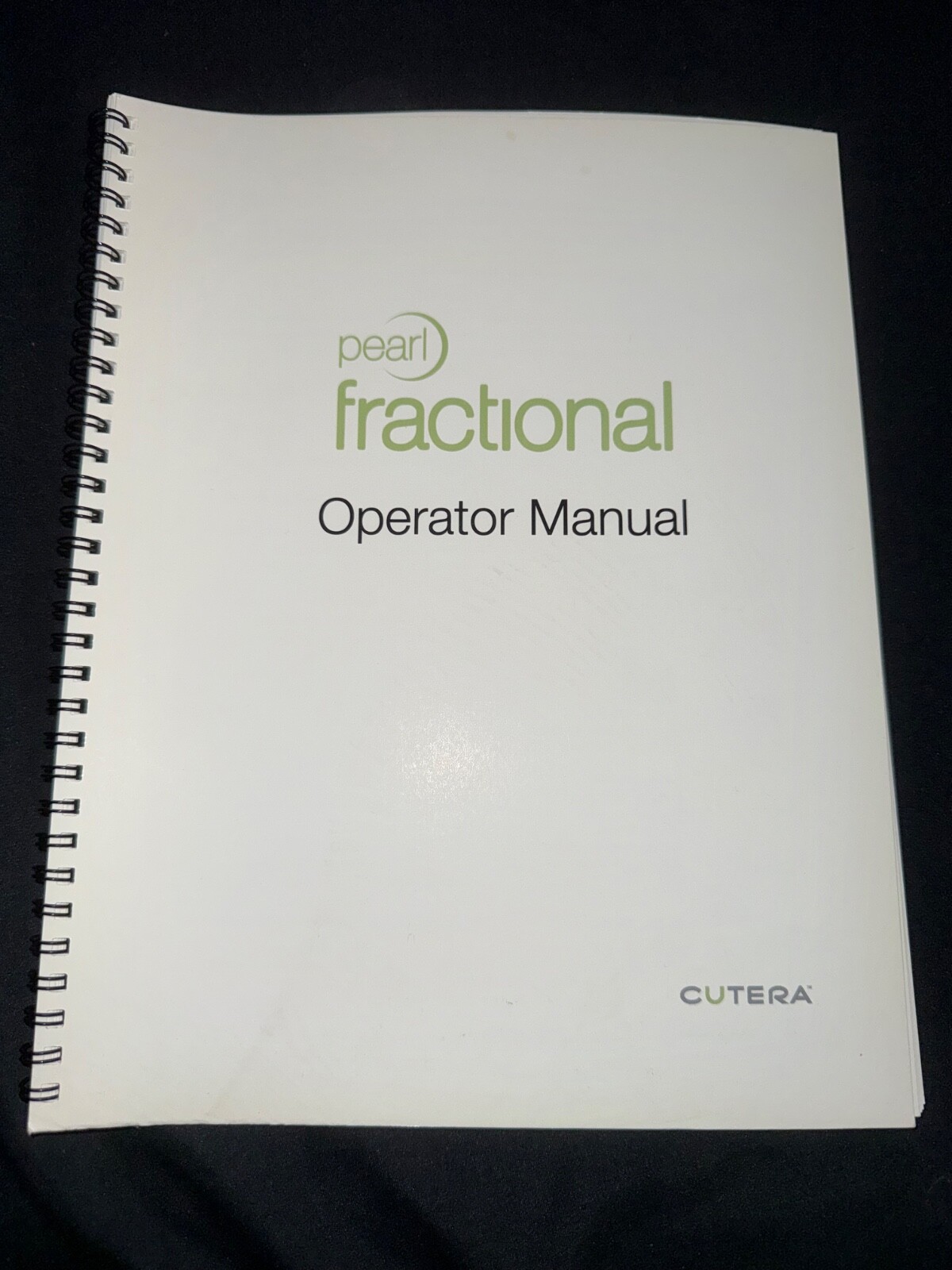 Cutera Pearl Fractional Operator Manual (White Cover)
