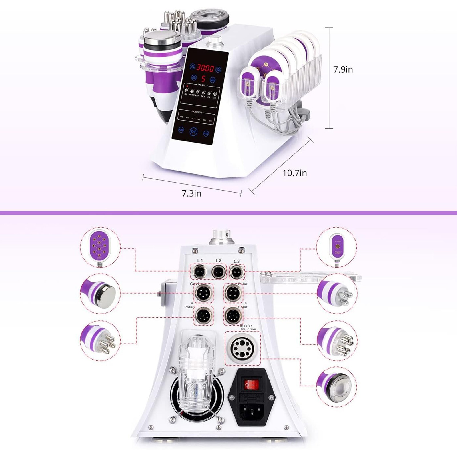 MultiFunction 6 in 1 Beauty Machine for Skin Firmness & Body Line Enhancement