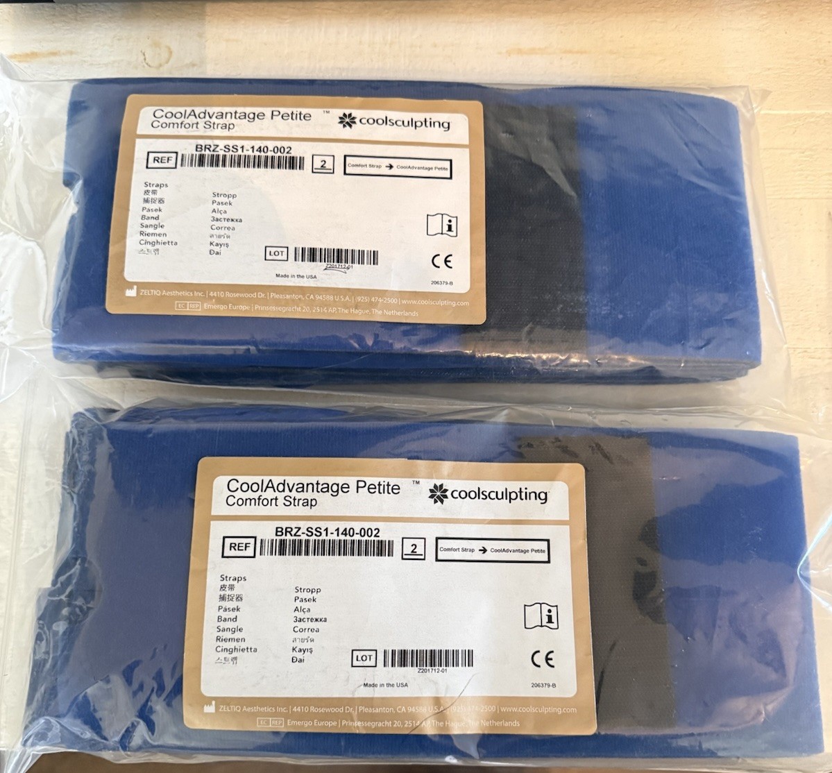 ZELTIQ CoolAdvantage Petite Comfort Strap and bonnet for CoolSculpting