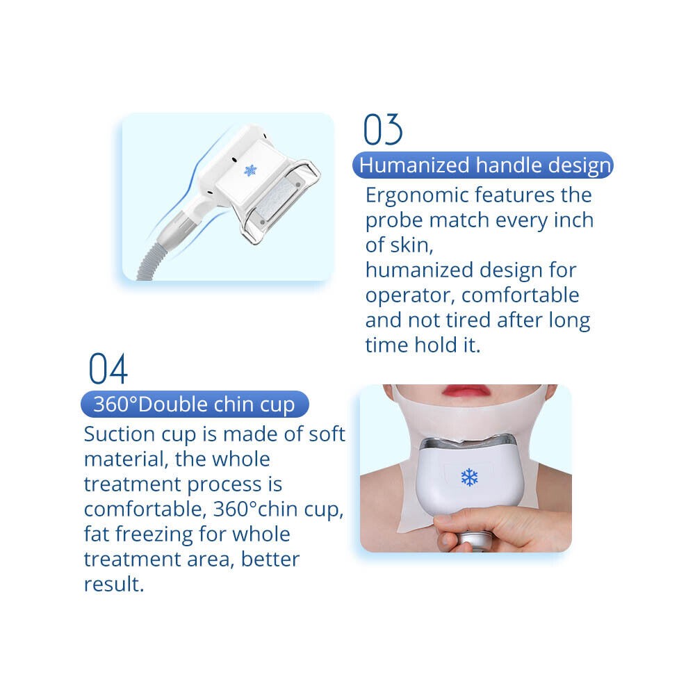 1/2/3 Handles Cold Freezing Beauty Machine Cool Sculpt Double Chin Removal Salon