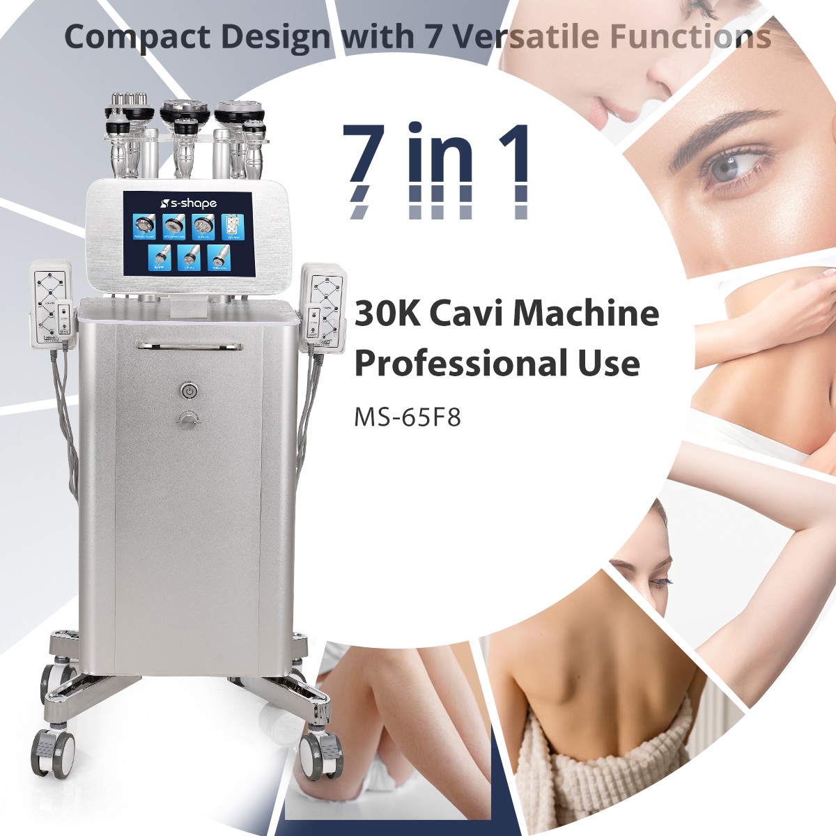 Pro 7 in 1 Beauty Machine Body & Facial Massage Facial Care for Professional Use