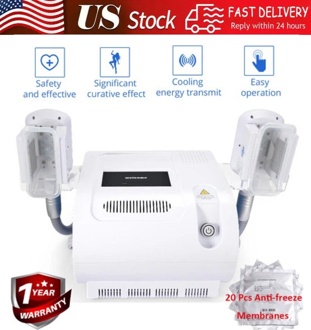 Professional Cool Freeze Beauty Machine 2 Handle for Body Silhouette Enhancement