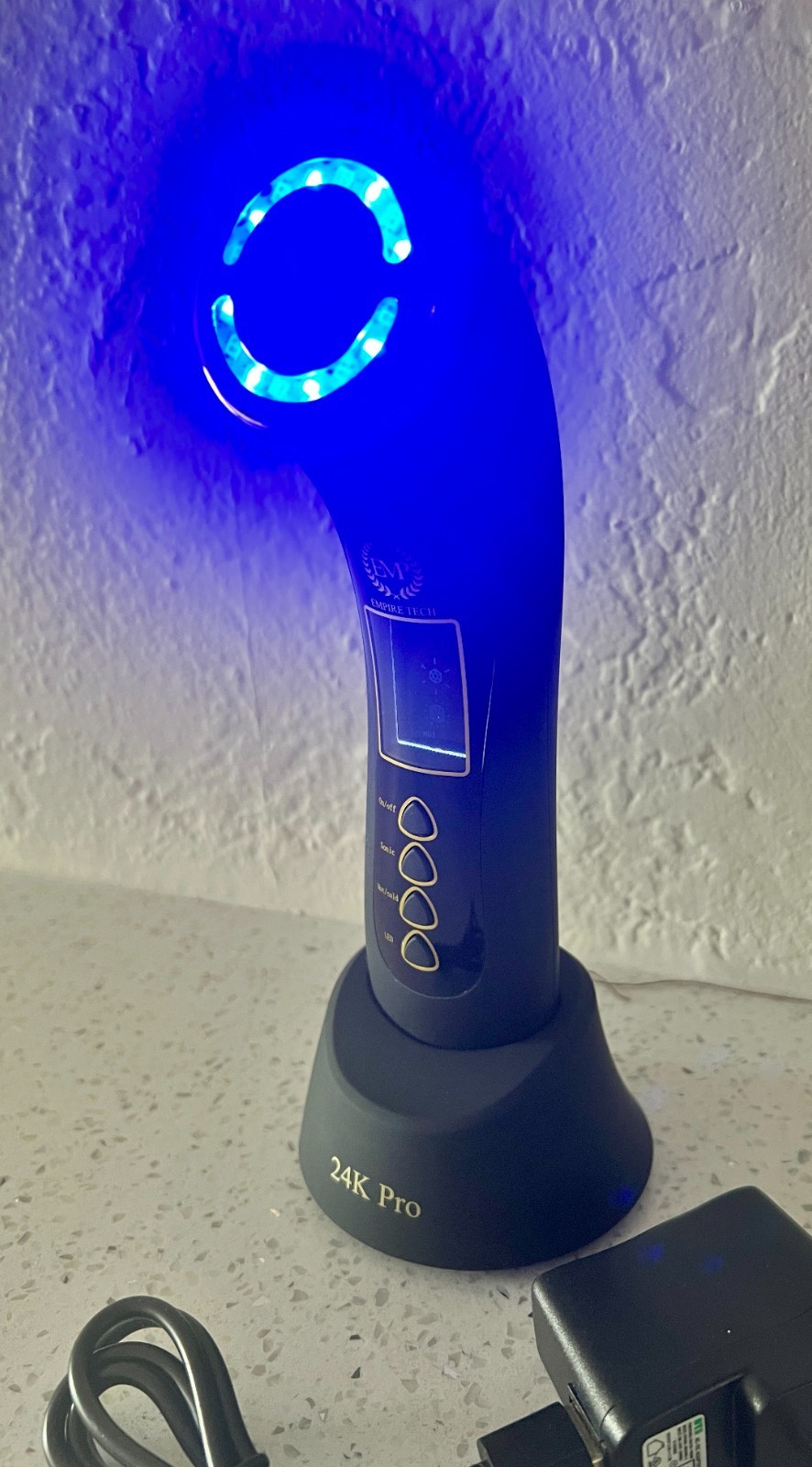 Empire Tech 24K GOLD PRO Red Light Therapy Wand – With 4 Light Treatment Options
