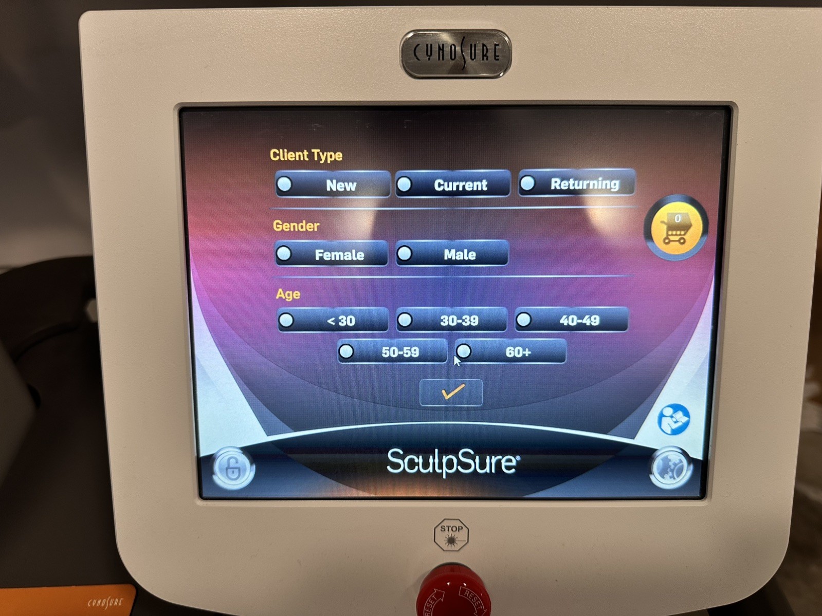 Cynosure Sculpsure Advanced Laser System contouring excellent condition Tested