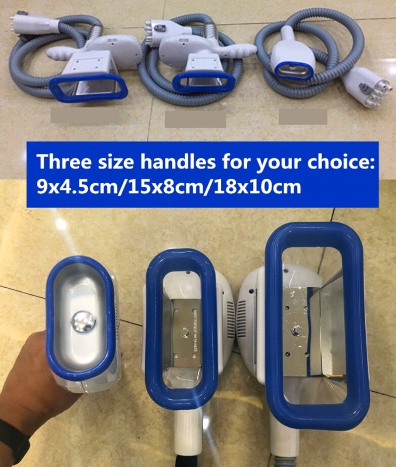 3 Handles Cold Freezing Cool Body Chin, Double Chin Massage Beauty Machine