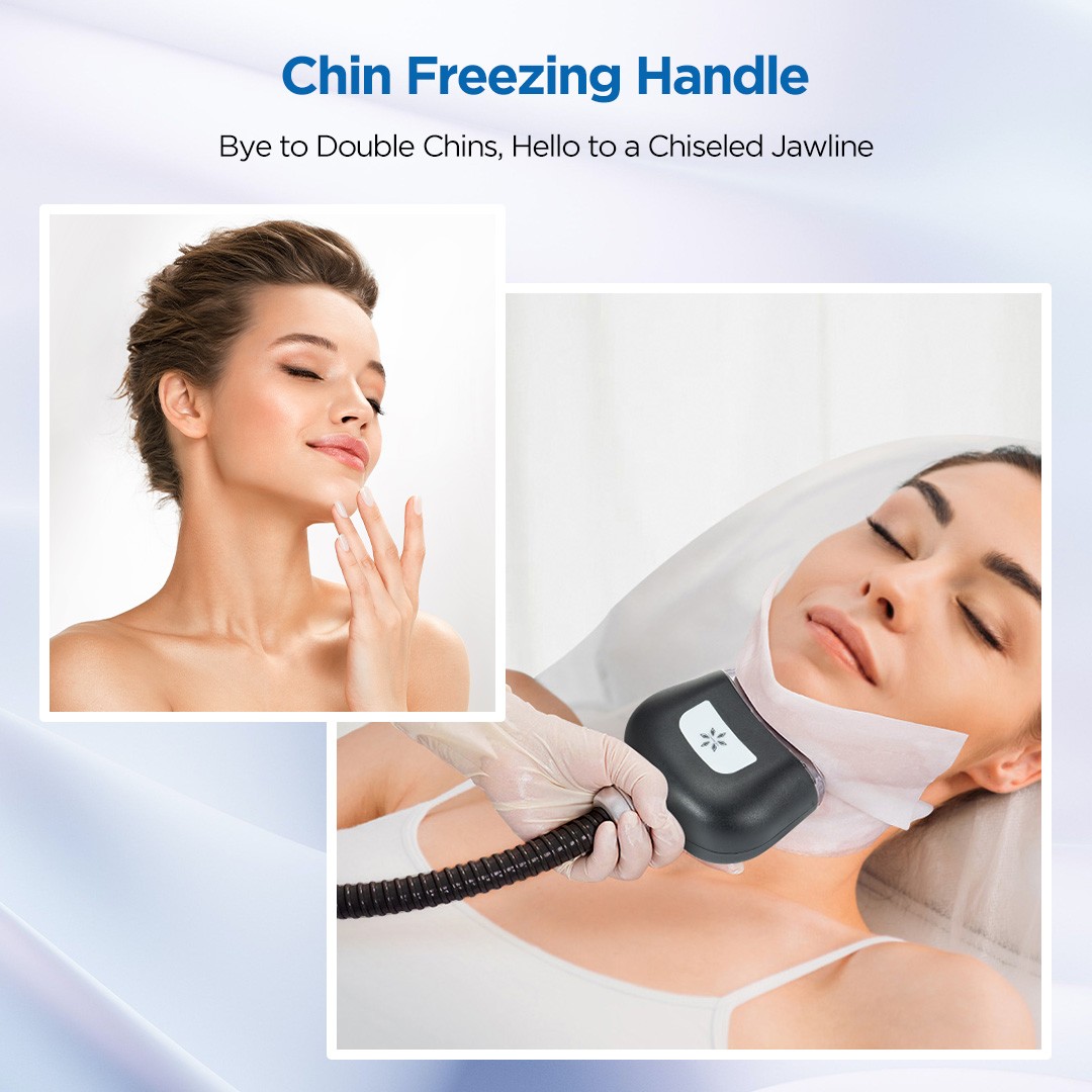 4 Handles Freezing Double Chin Removal Cool Therapy Body Massager Beauty Machine