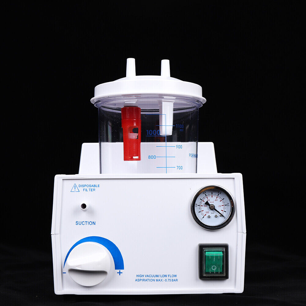 Portable Dental Phlegm Suction Unit Emergency Medical Vacuum Aspirator Machine
