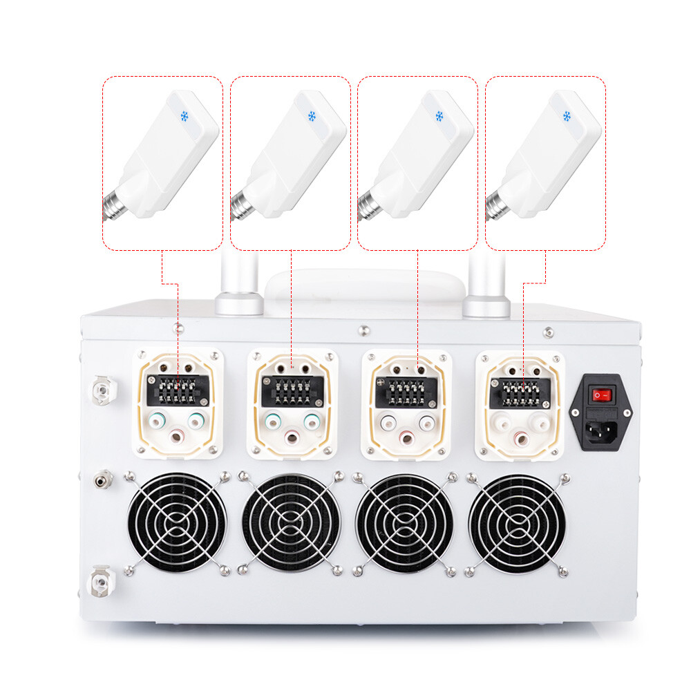 myChway 4 Pads Cold Freezing Cool Therapy Freezing Body Massager Beauty Machine