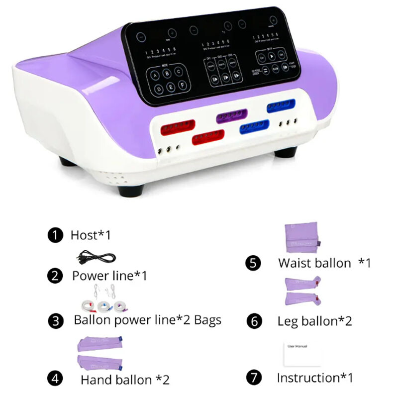 Pressotherapy Air Pressure Suit Body Slimming Weight Loss Lymph Drainage Machine