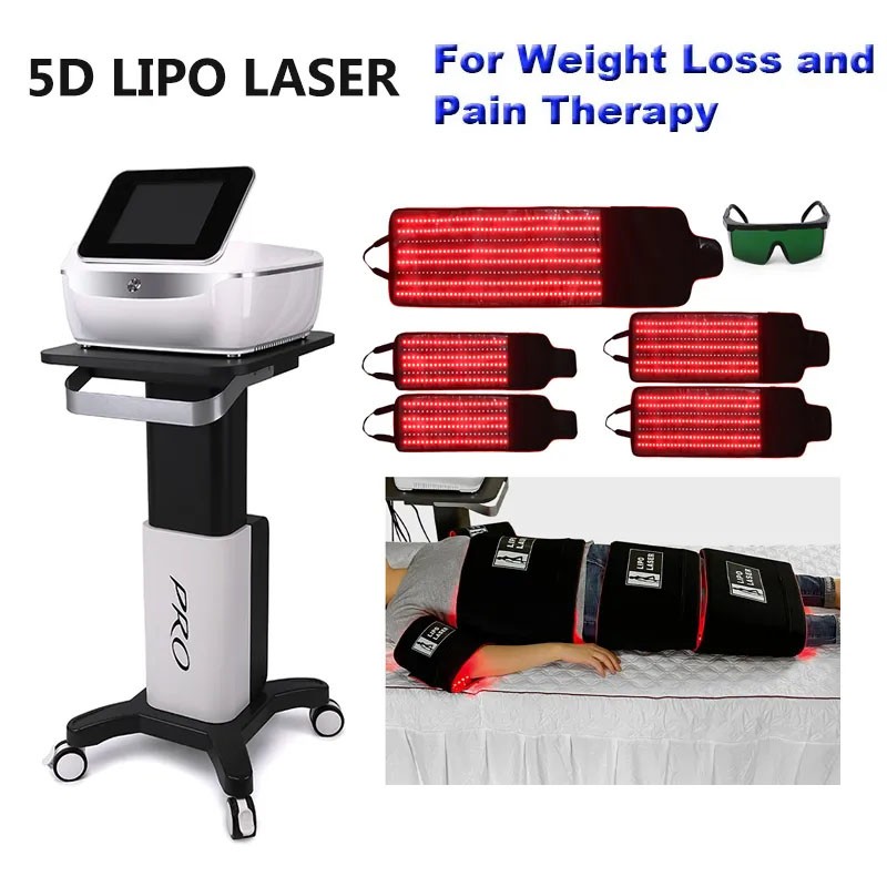 5D MaxLipo Laserterapia Slimming Loss Fat Machine Lymphatic Drainage Therapy