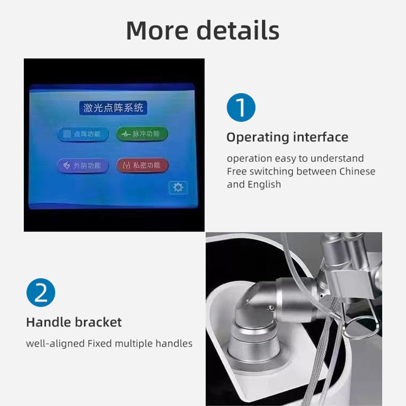 Skin Repair Laser Co2 Fractional Device Wrinkle Scar Removal Tightening