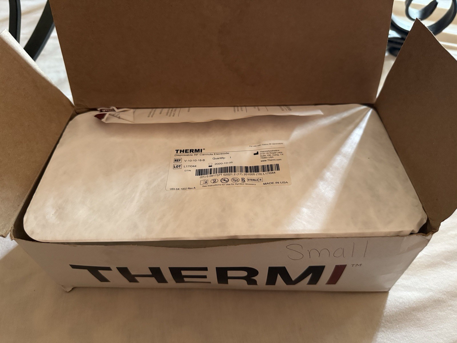 Thermi Disposable RF Cannula Electrode NOS Box/ 5 Percutaneous EXP 10/05/2020 FS