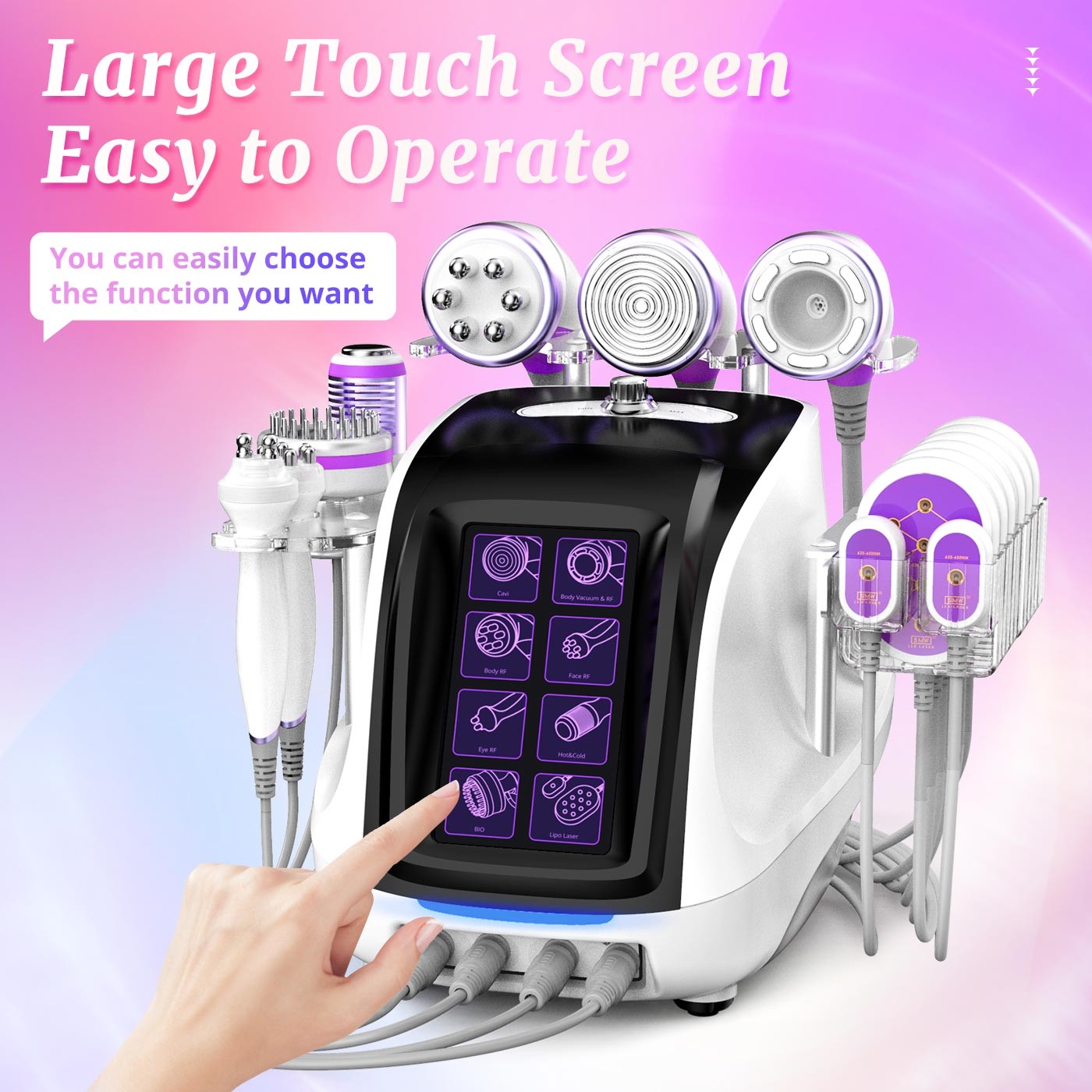 9 in 1 Multifunction Beauty Machine for Body Massage Facial Skin Care Salon Use