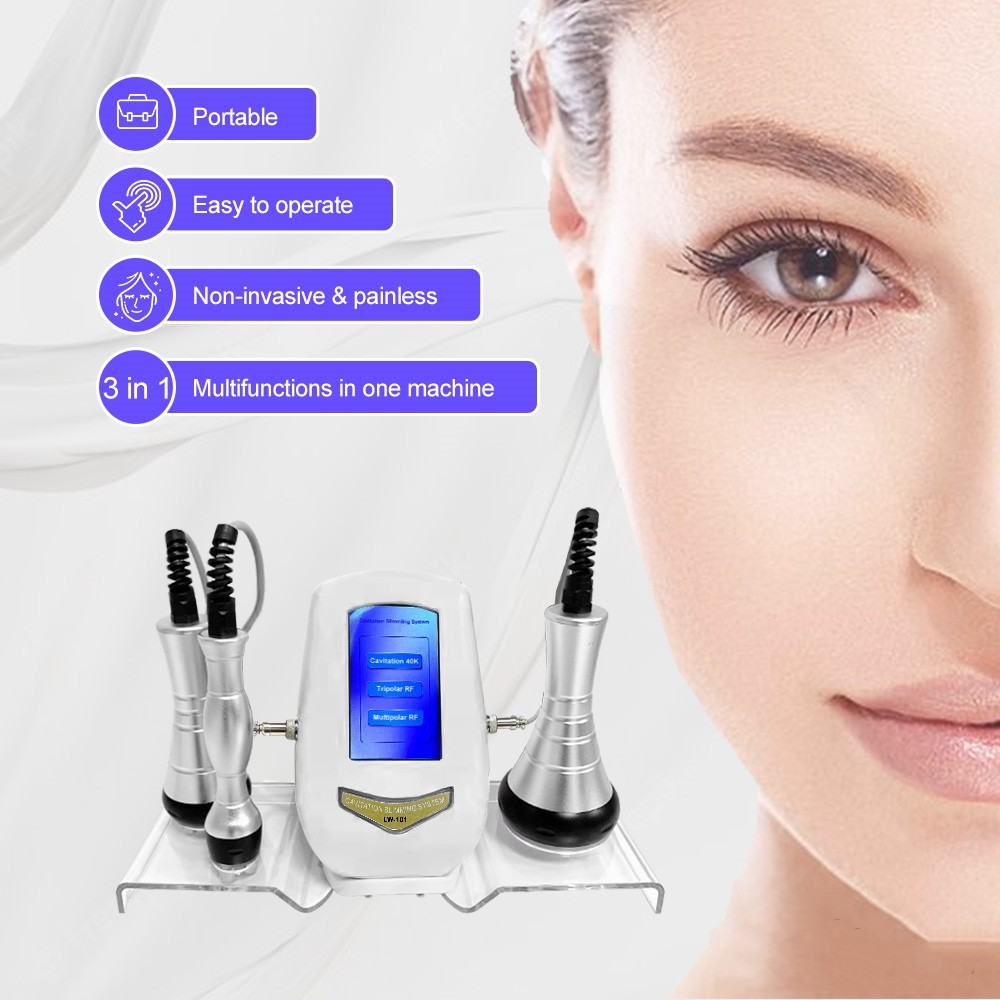 Professional 3 In 1 Facial Body Beauty Skin Care Machine with 3Heads Spa Use NEW