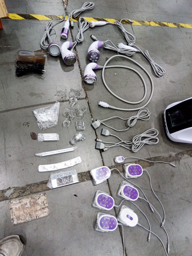 Opened Multifunction 9in1 Beauty Machine for Body Massage Facial Skin Care Salon