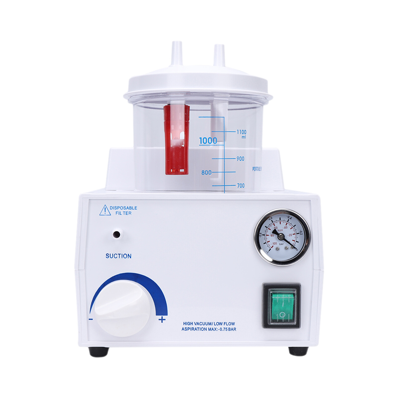 Electric Vacuum Phlegm Quiet Suction Unit Medical Emergency Aspirator Machine
