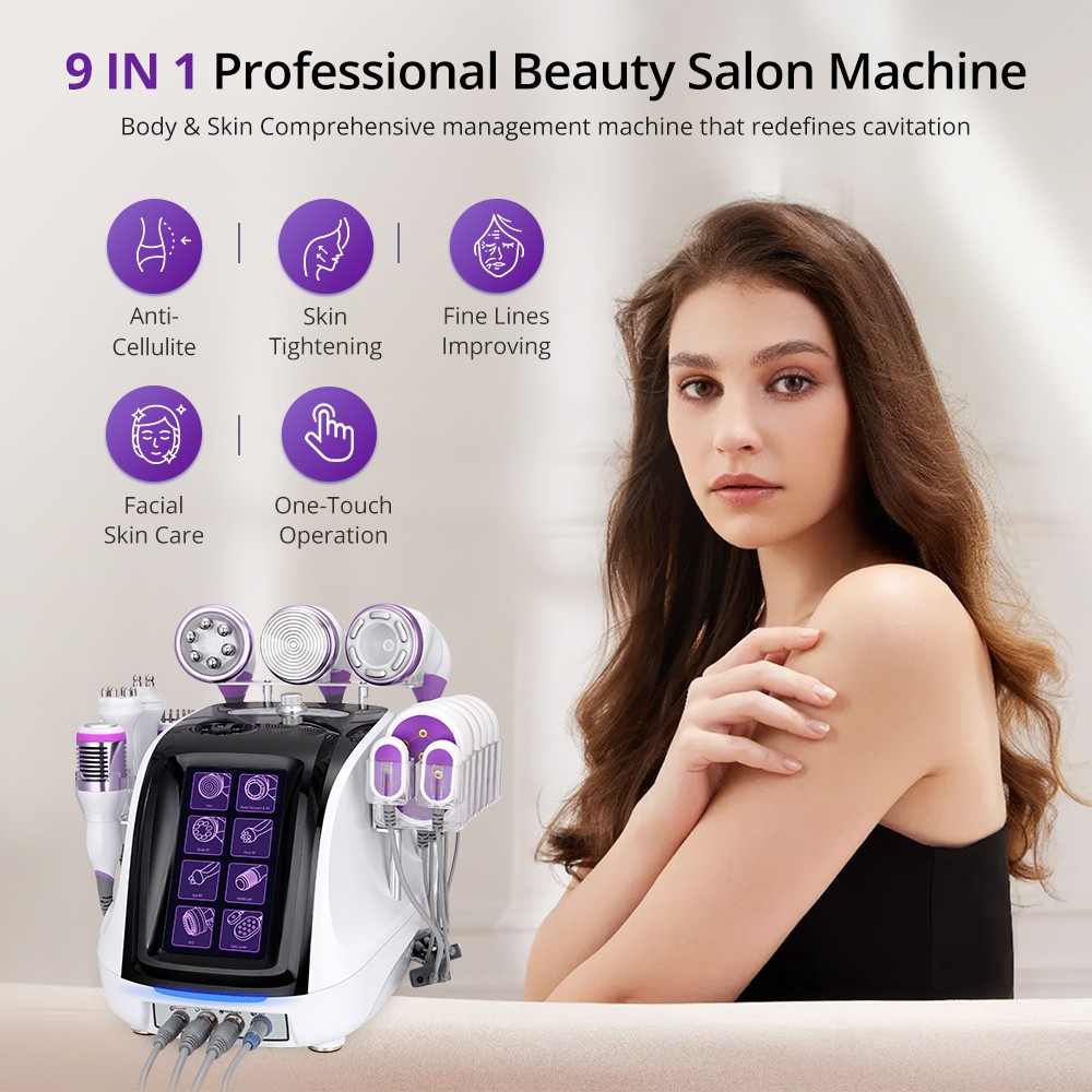 Pro 9 in 1 Beauty Machine for Body Massage Facial Skin Care Enhance Silhouett US