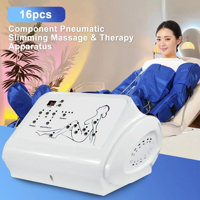 Air Pressure Full Body Suit 16 Air Bag Pressotherapy Lymphatic Drainage Machine