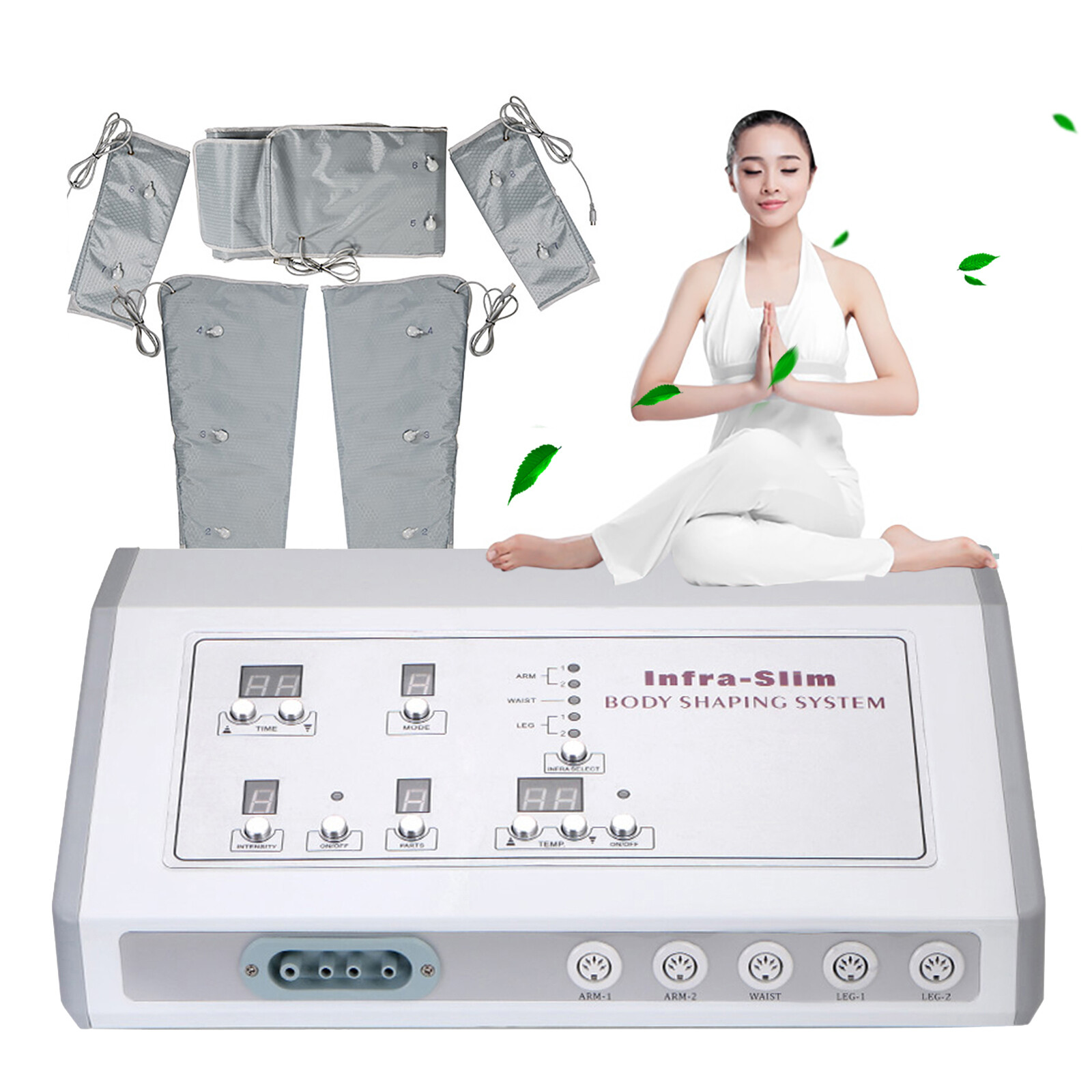 Body Slimming Weight Loss Machine Air Wave Pressure Far Heat Pressotherapy Sale!