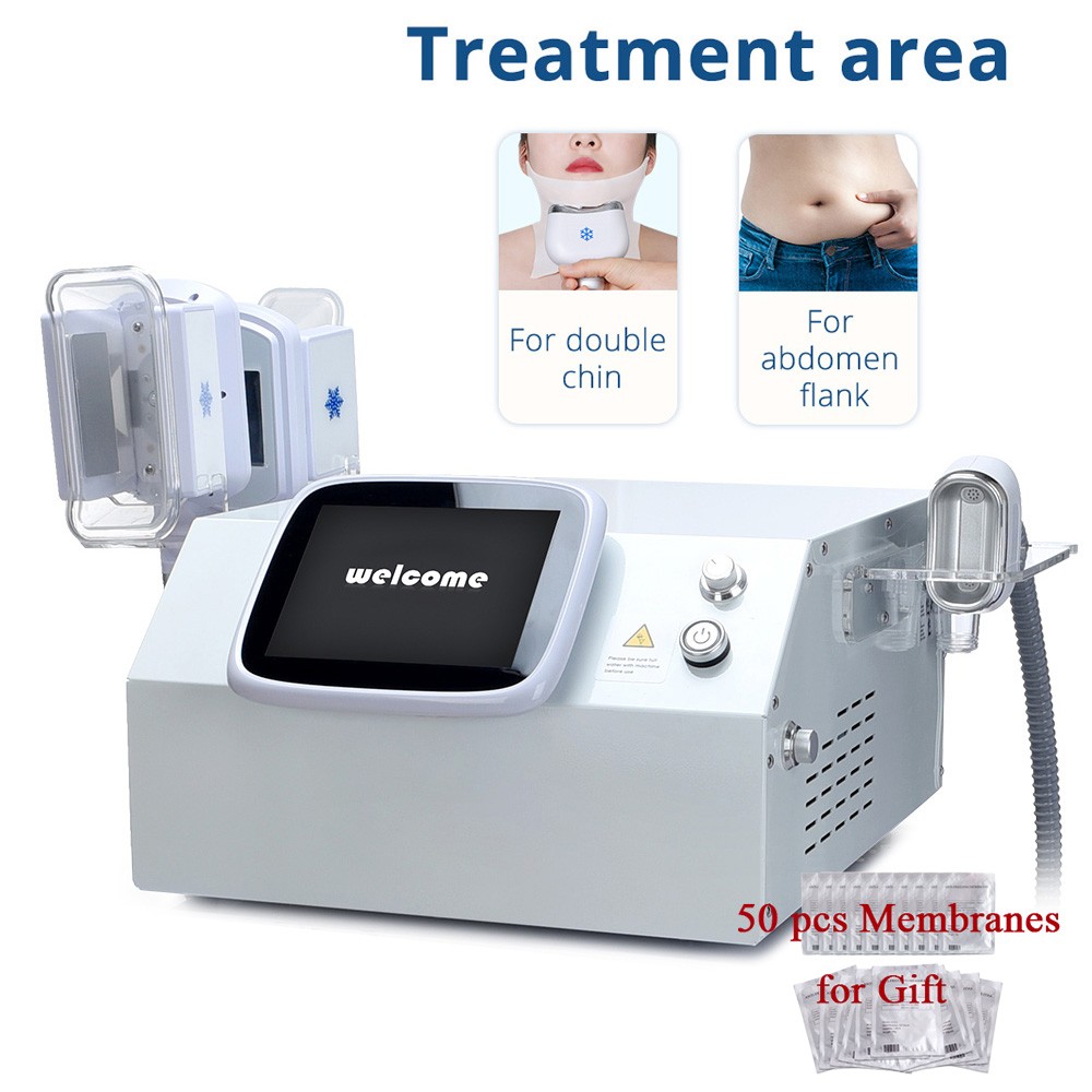 3 Handles Freezing Cool Therapy Double Chin Removal Body Massager Beauty Machine