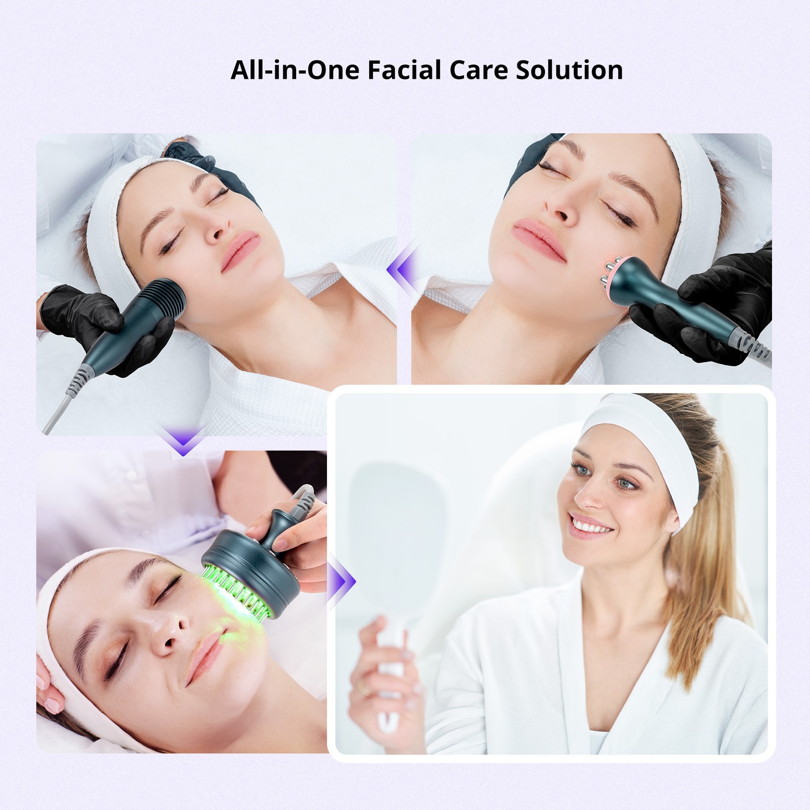 Pro 9 in 1 Beauty Machine for Body Massage Facial Care Skin Lifting Salon Use US