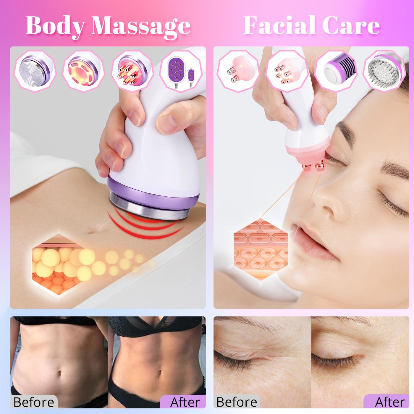 9 in 1 Multifunction Beauty Machine for Body Massage Facial Skin Care Salon Use